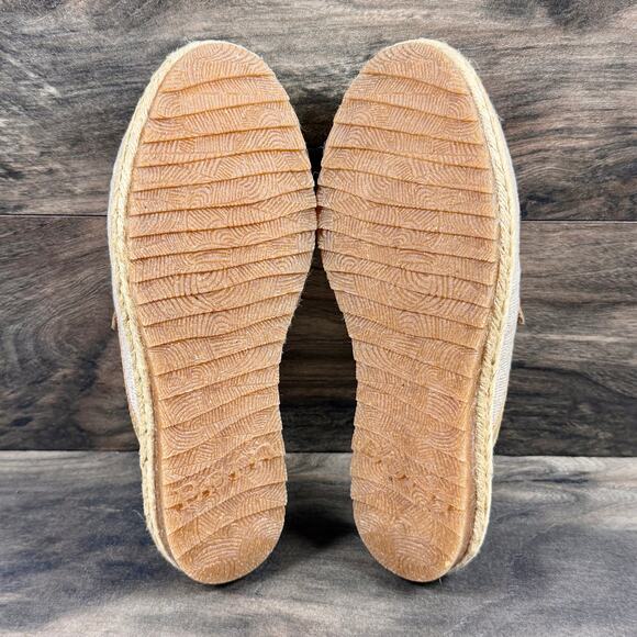 NIB Born Gretta 7M Woven Espadrilles Slip On Clogs Loafers Flats Taupe Fabric - Picture 8 of 11